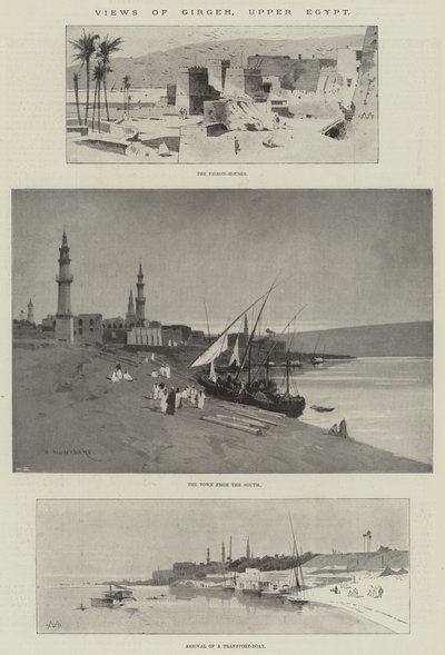 Vues de Girgeh, Haute-Égypte - Charles Auguste Loye